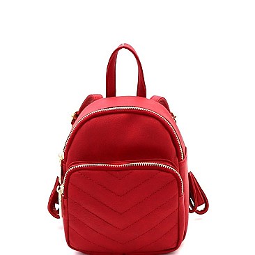 Chic Chevron Quilted Fashion Mini Backpack MH QV1001M Shoulder Bags Backpack Mezon Handbags